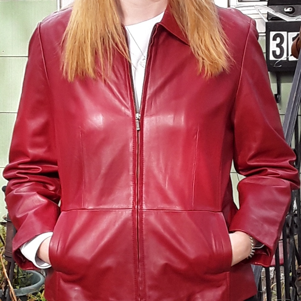 Ladies leather jacket
